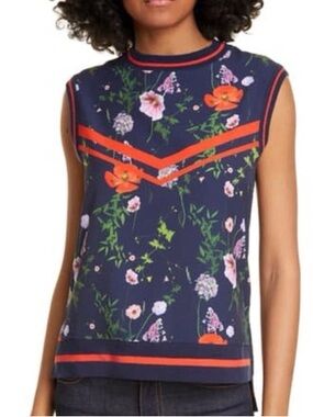 Ted Baker Navy Floral Hedgerow Top